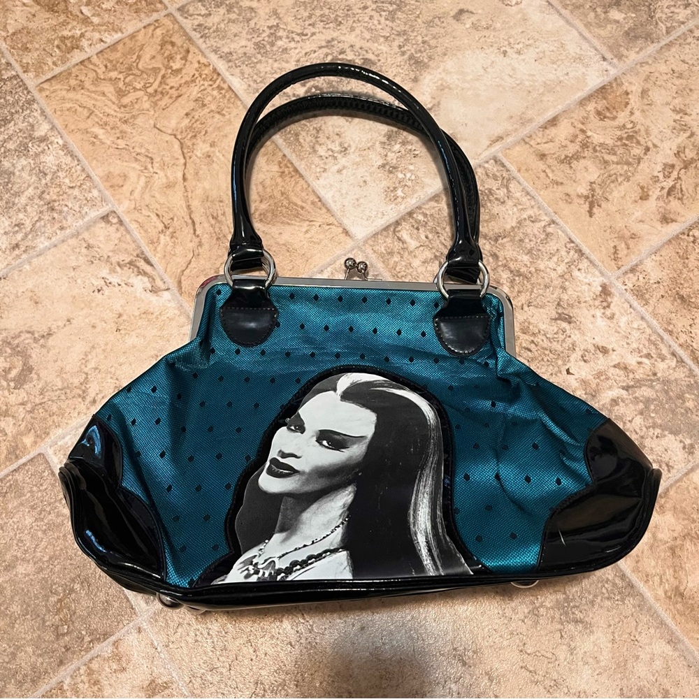 Rock Rebel Lily Munster Handbag (Teal)